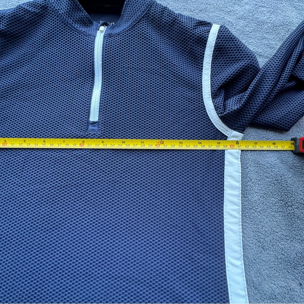 Tory Sport Navy Long Sleeve Top with White Accents - Picture 13 of 16